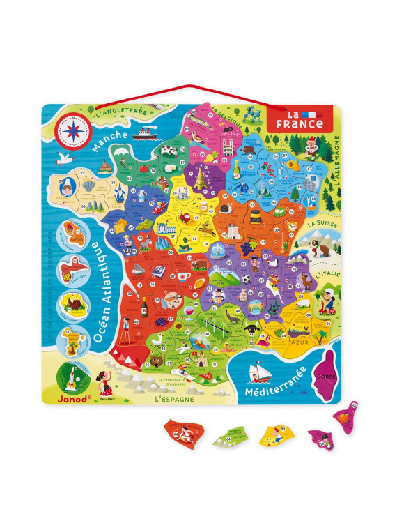 Carte de france magnetique