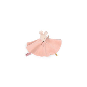 Doudou souris rose