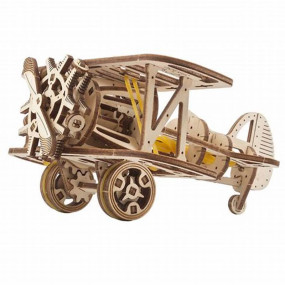 Puzzle en bois 3D mini-biplan -