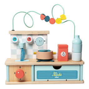 Jeu déveil en bois, Cuisine multi-activités