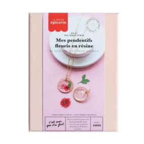 DIY Bijouterie - Mes pendentifs fleuris en résine