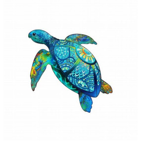 Puzzle en bois Arc-en-ciel : Tortue
