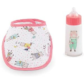 Bavoir et Biberon Magique pour grand poupon 36/42 cm