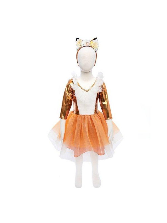 ROBE RENARD AVEC COIFFE - 5-6 ANS - GREAT PRETENDERS