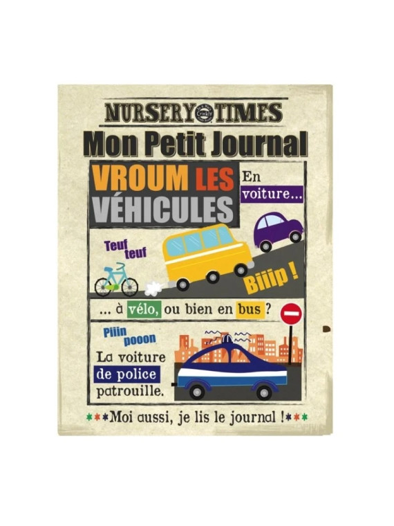 Mon Petit journal à froisser - LES VEHICULES