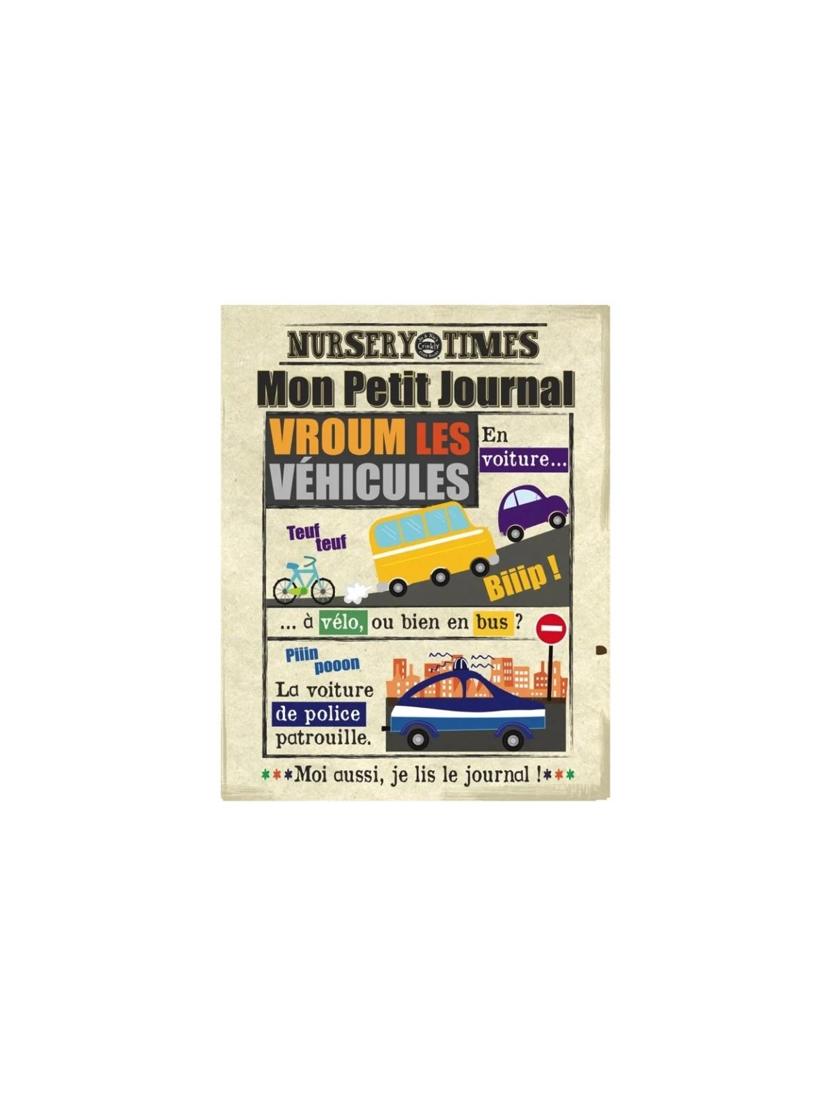 Mon Petit journal à froisser - LES VEHICULES
