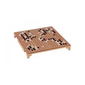 Jeu de Go à tirroir en bois de pin , plateau MDF 32.2*32.2*4