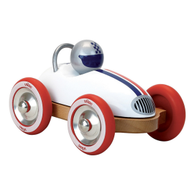 Voiture en bois, Roadster - Blanc