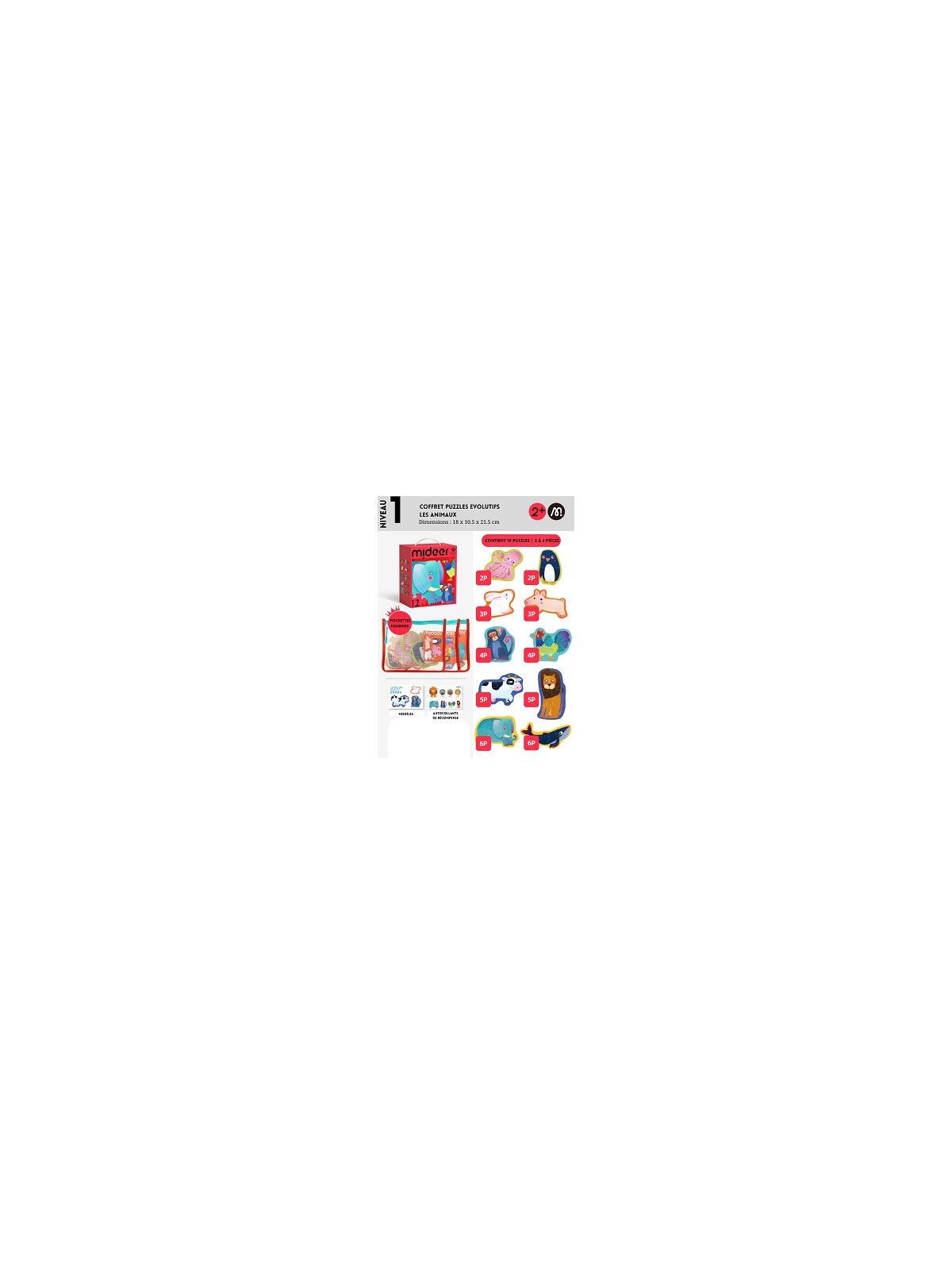 Coffret Puzzles Evolutifs - Les Animaux