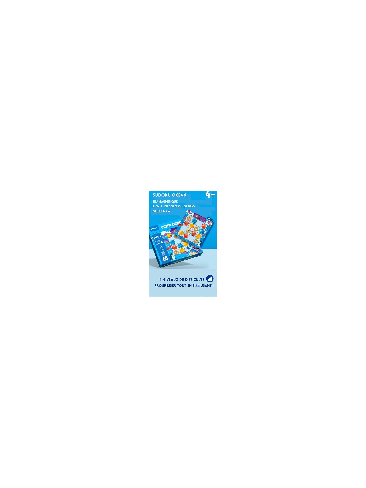 Sudoku Océan - Niveau 2 - 4 ans et plus - 72 challenges