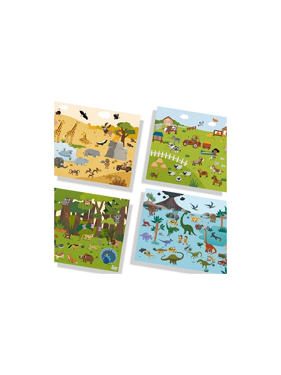 Stickers repositionnables - ANIMAUX