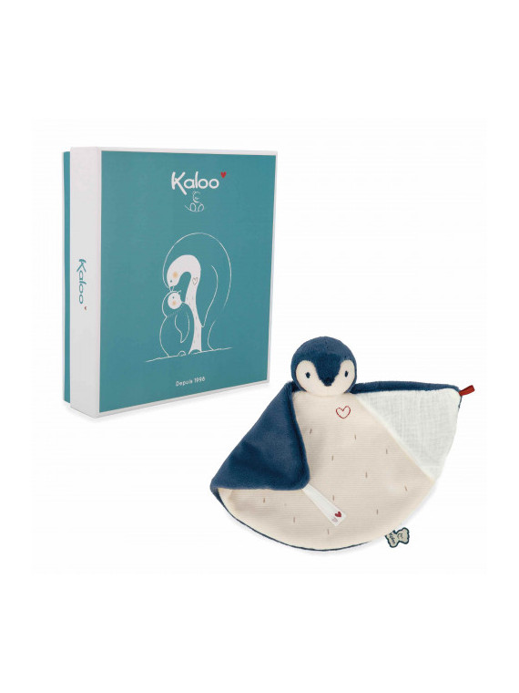 Doudou manchot Bleu