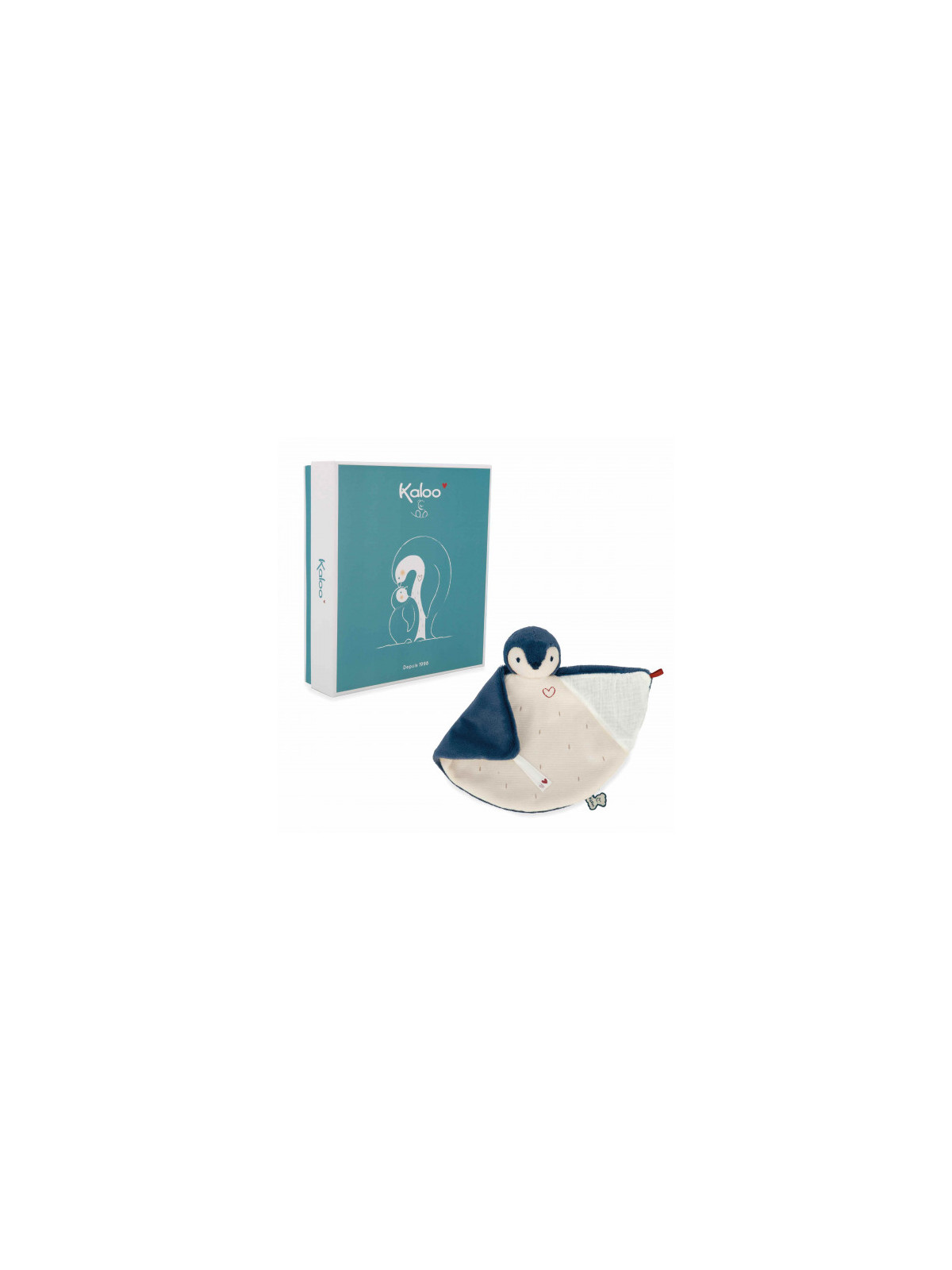 Doudou manchot Bleu