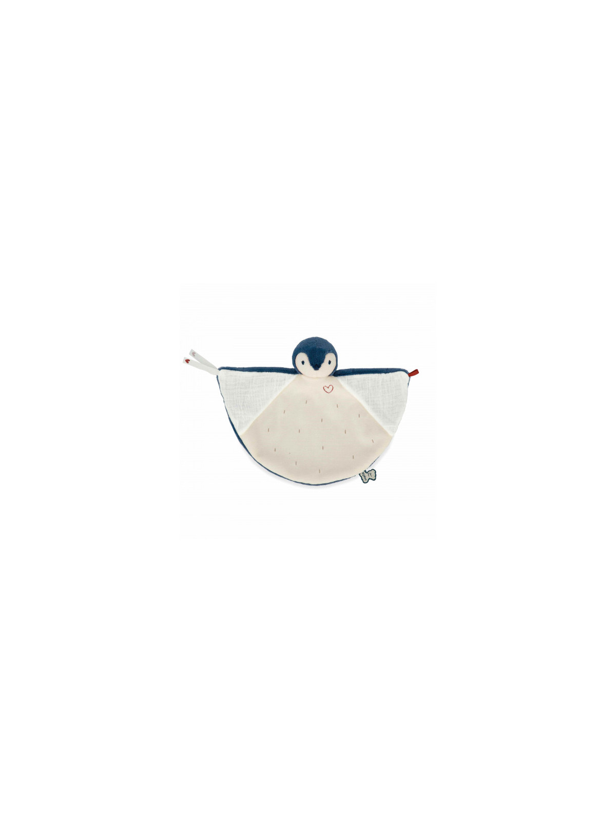Doudou manchot Bleu