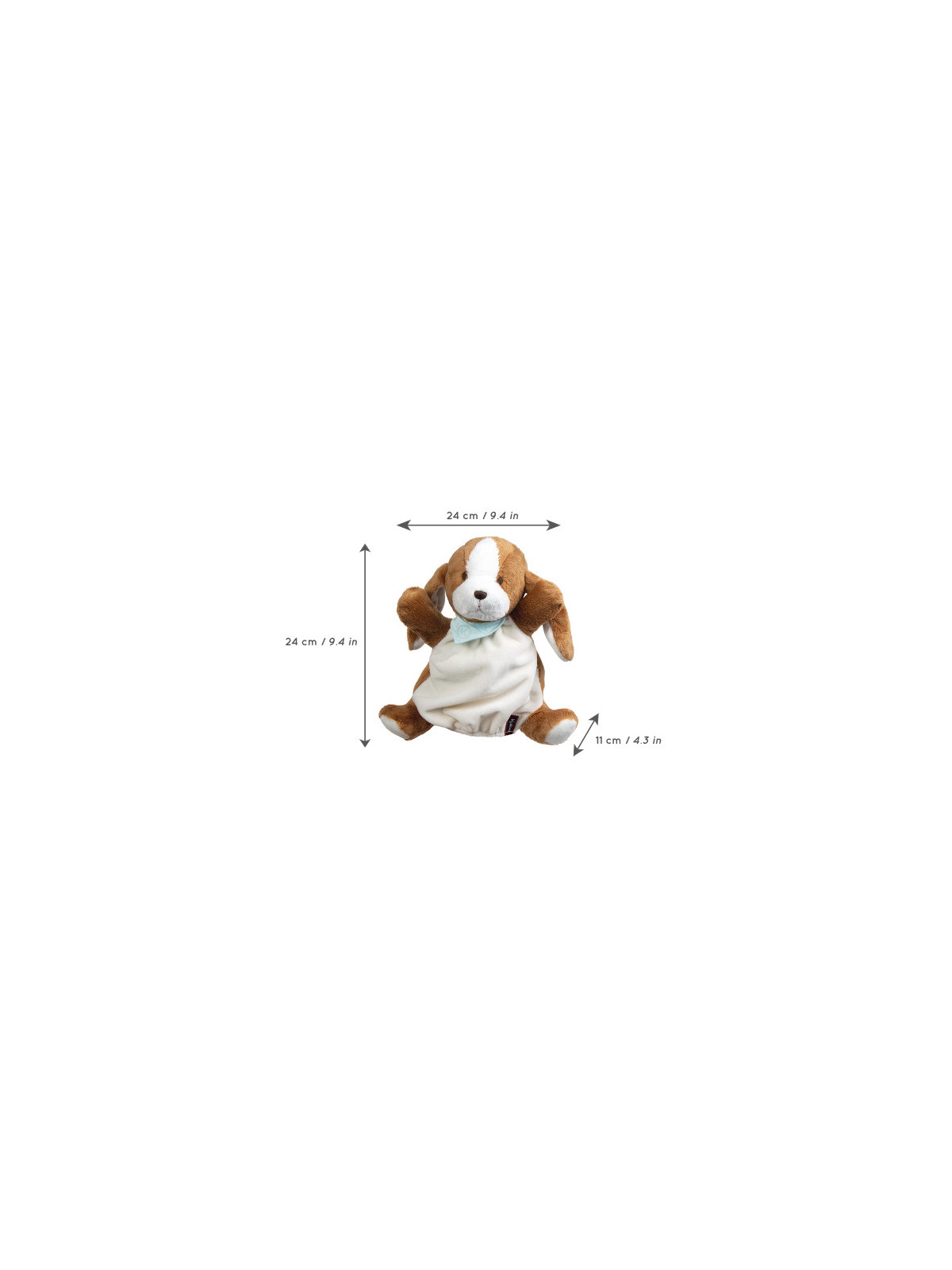 Marionnette chien Tiramisu