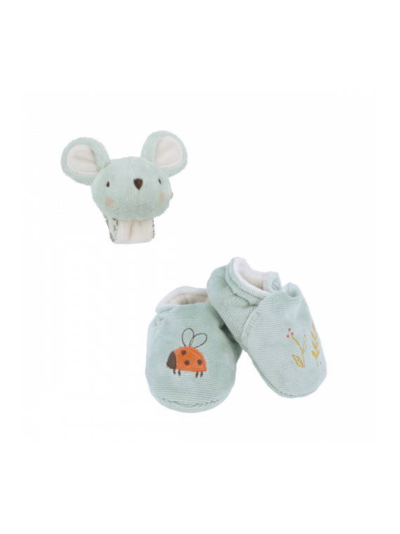 Coffret chaussons et bracelet sonores souris