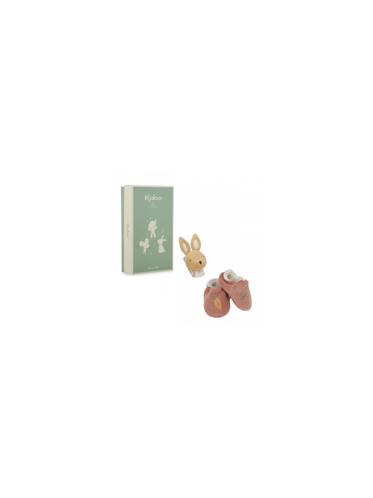 Coffret chaussons et bracelet sonores lapin