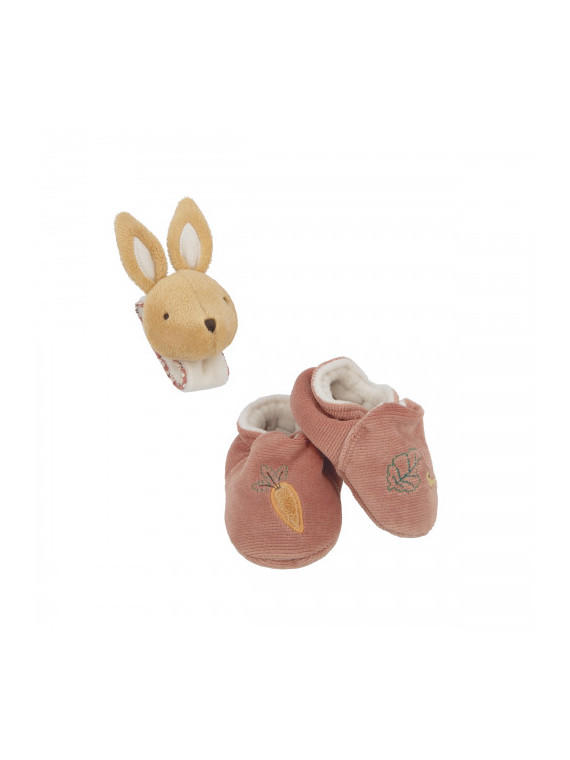 Coffret chaussons et bracelet sonores lapin