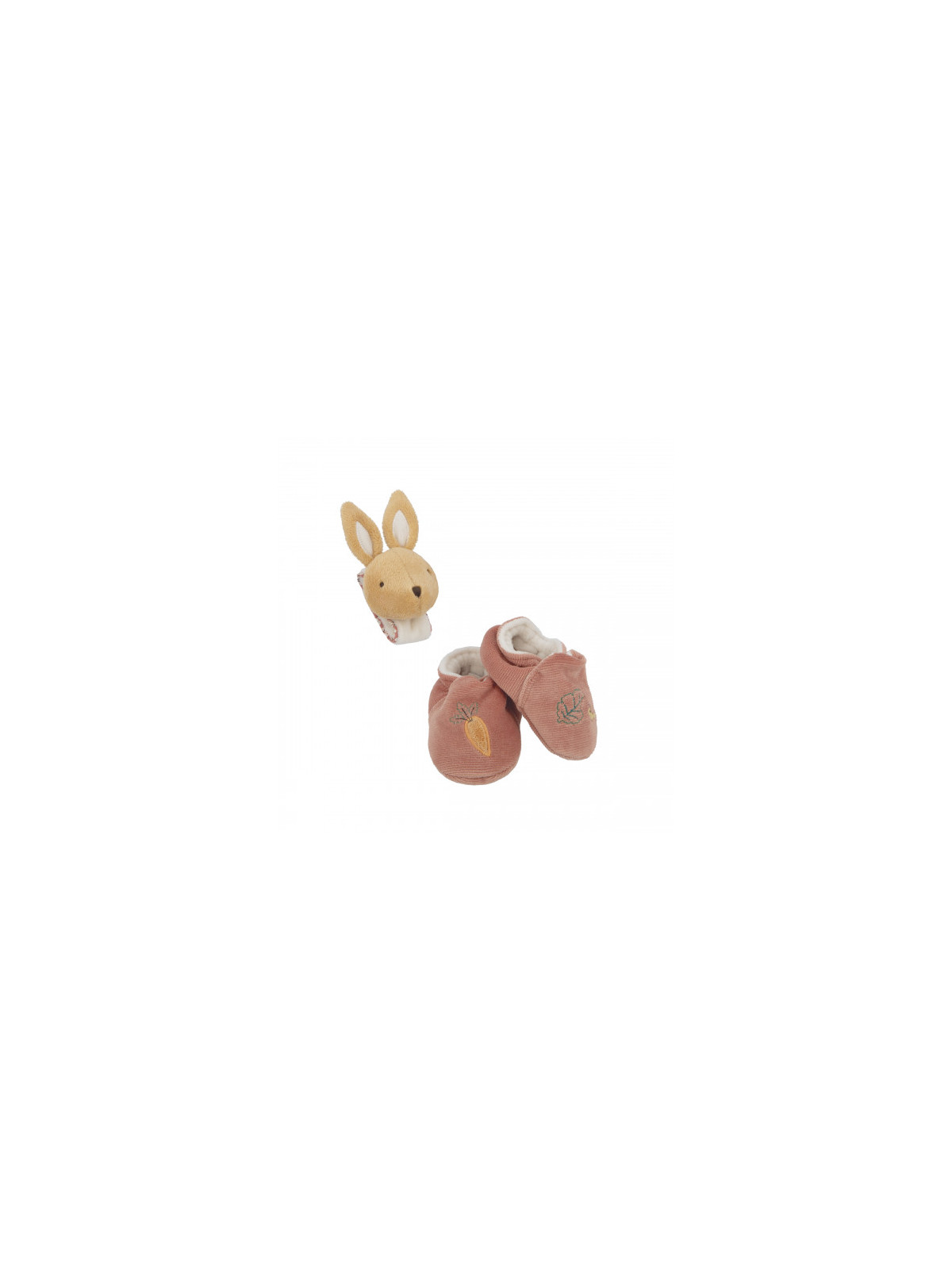 Coffret chaussons et bracelet sonores lapin