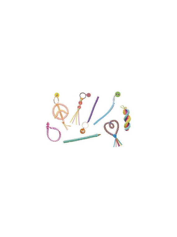 Scoubidous Peace and love 50 fils
