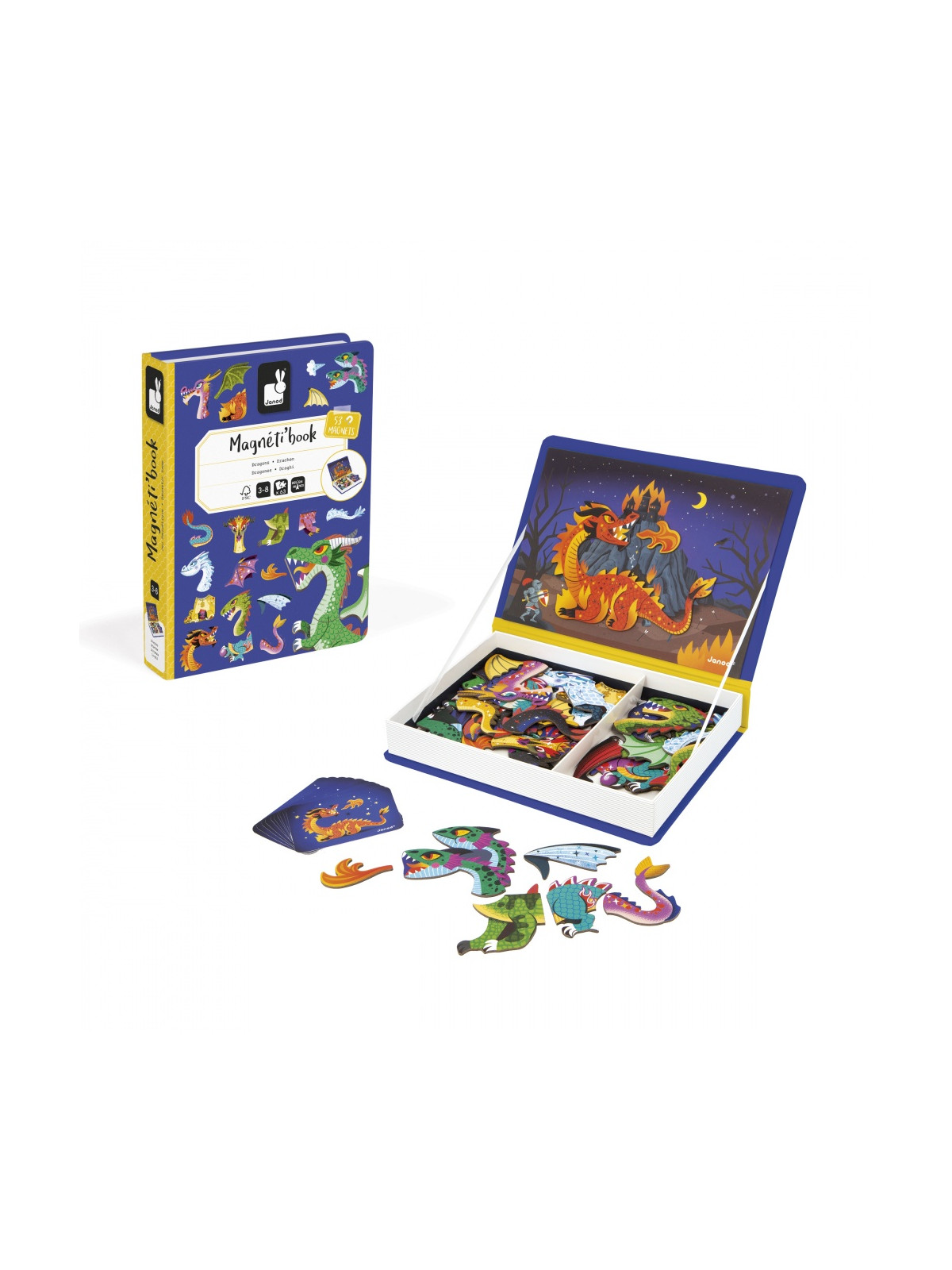 Magneti'book Dragons, 53 magnets