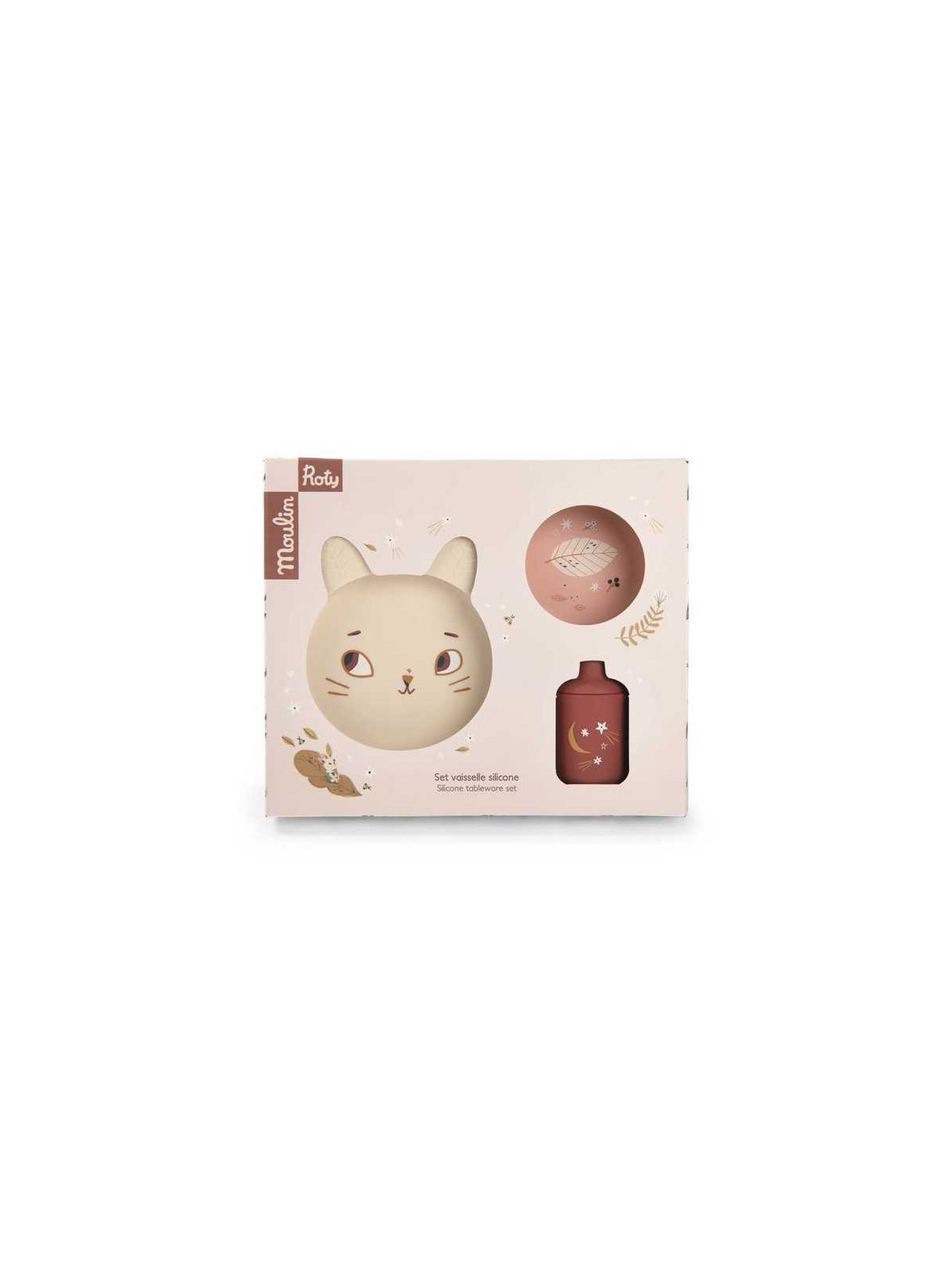 Set vaisselle silicone Après la pluie - Moulin Roty