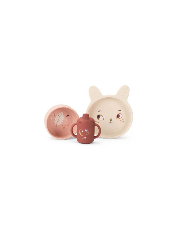 Set vaisselle silicone Après la pluie - Moulin Roty
