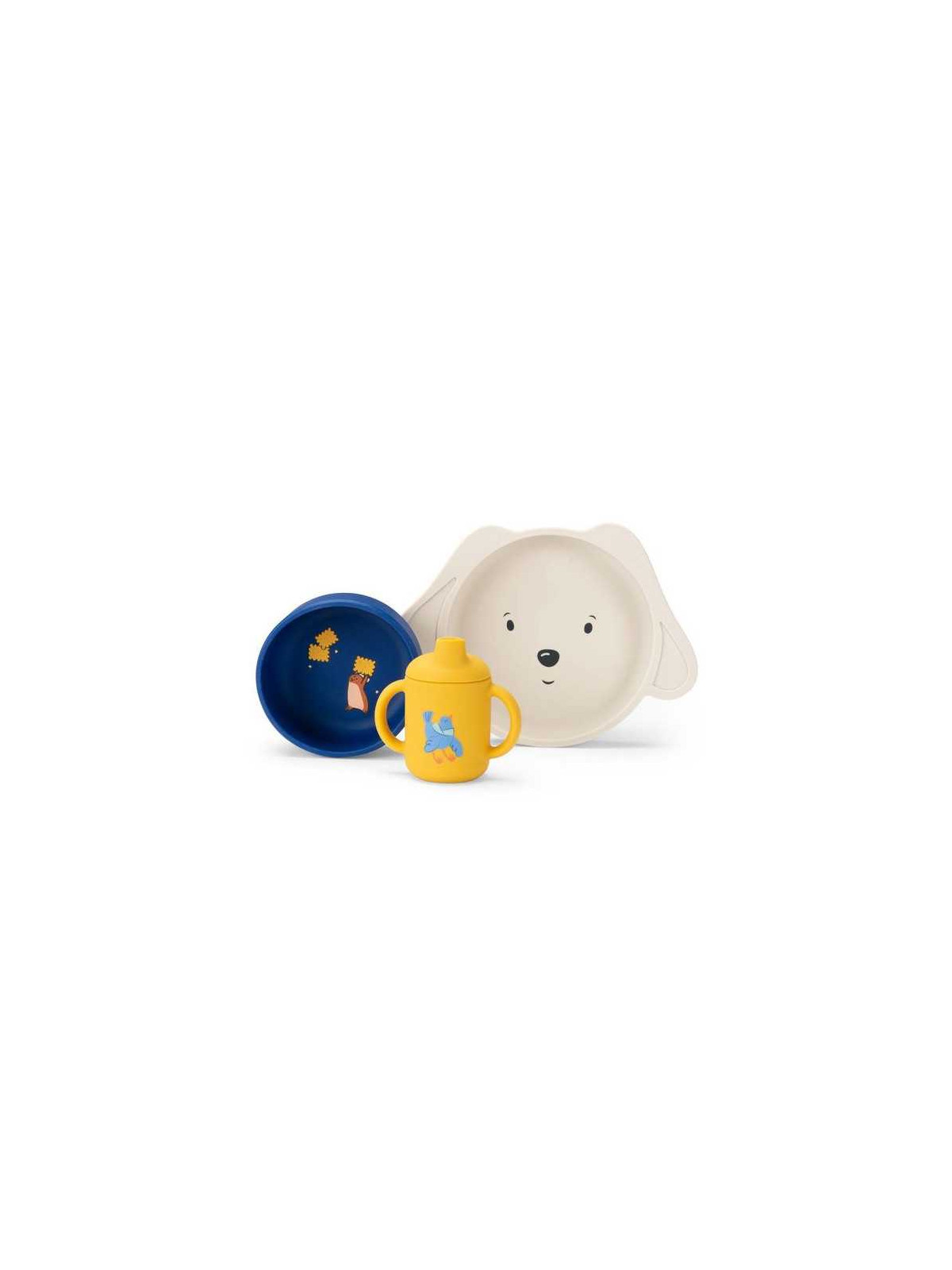 Set vaisselle silicone Puce & Pilou - Moulin Roty