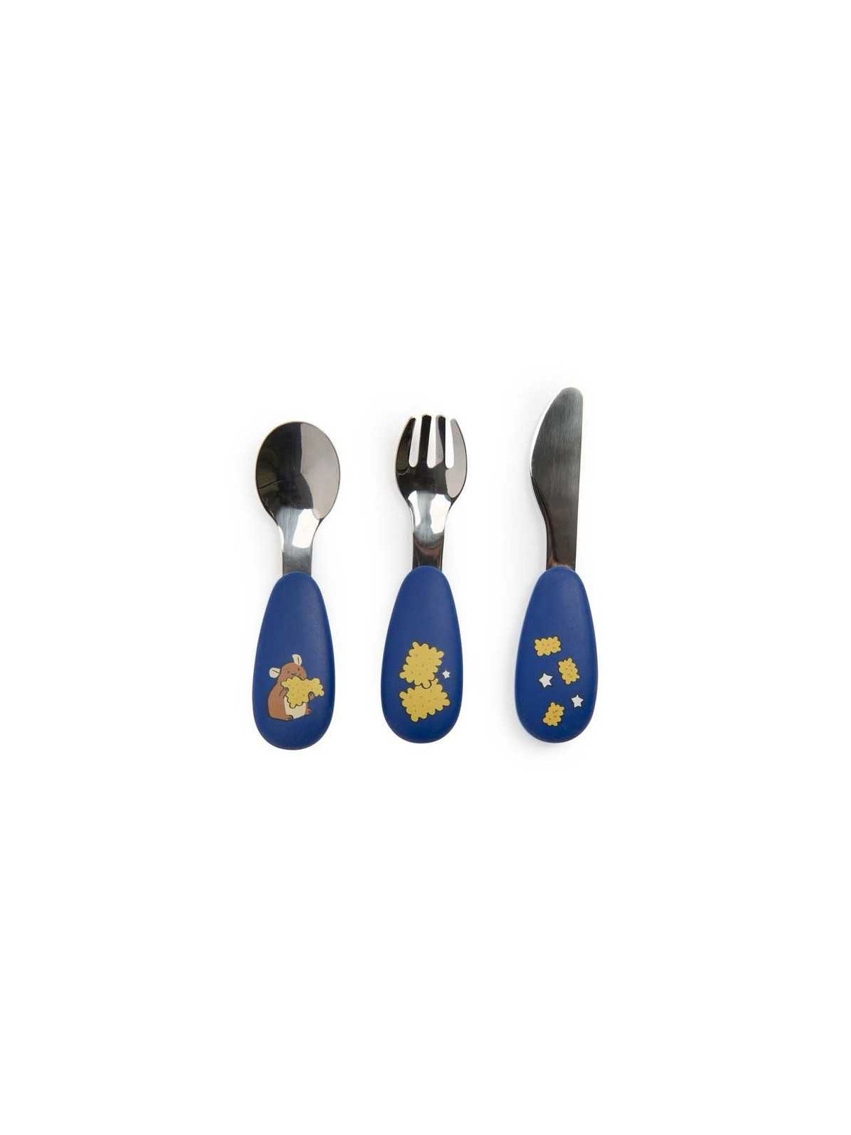 Set couverts silicone Puce & Pilou - Moulin Roty