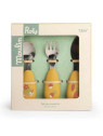 Set couverts silicone Trois Petits Lapins - Moulin Roty