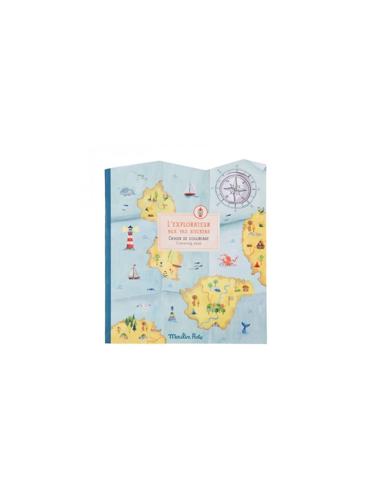 Cahier de coloriage et stickers L'explorateur