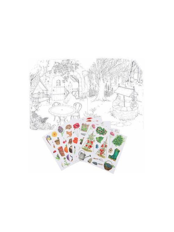 Cahier de coloriage et stickers L'explorateur