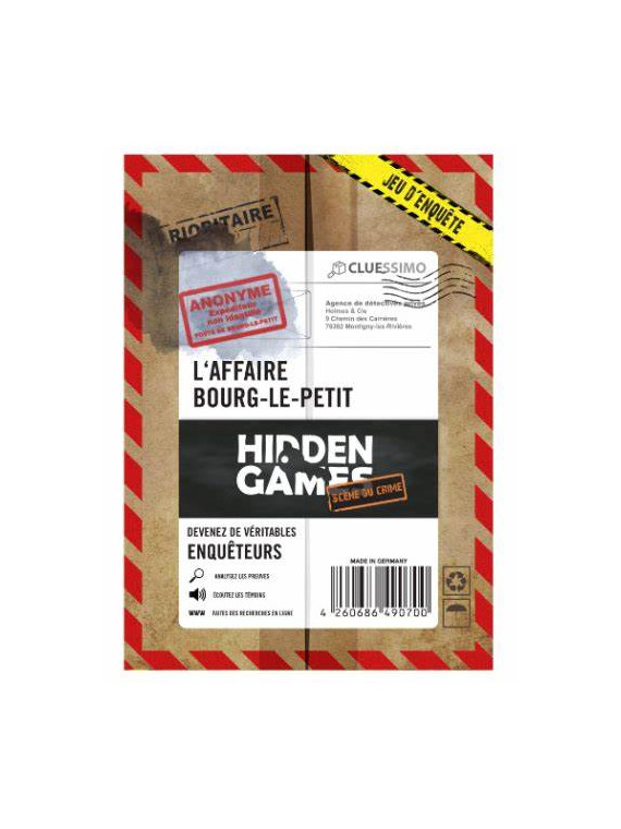 Hidden Games N°1 - L'Affaire Bourg-Le-Petit