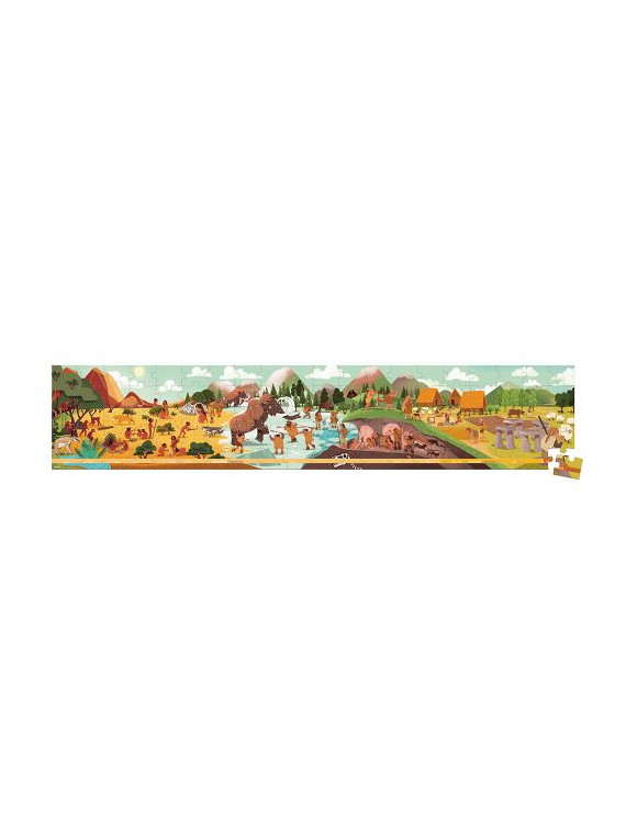 Puzzle Frise Préhistoire 100 pièces