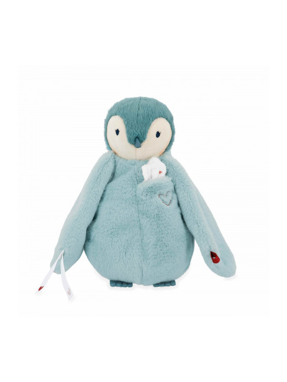 Doudou manchot vert