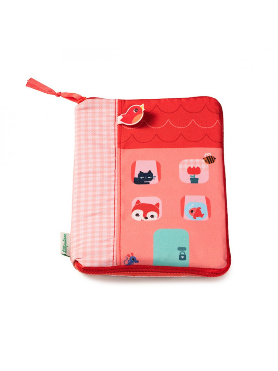 Protège carnet de santé Forêt - Rose