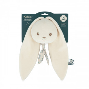 Peluche musicale lapin Crème