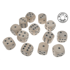 Dé à jouer de 18 mm en érable