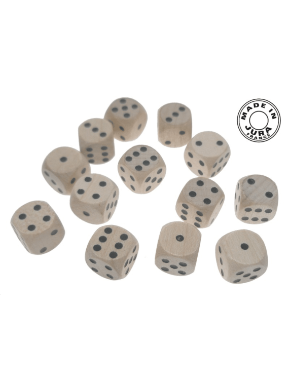 Dé à jouer de 18 mm en érable