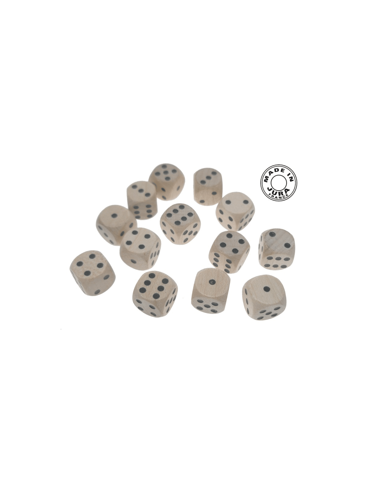 Dé à jouer de 18 mm en érable