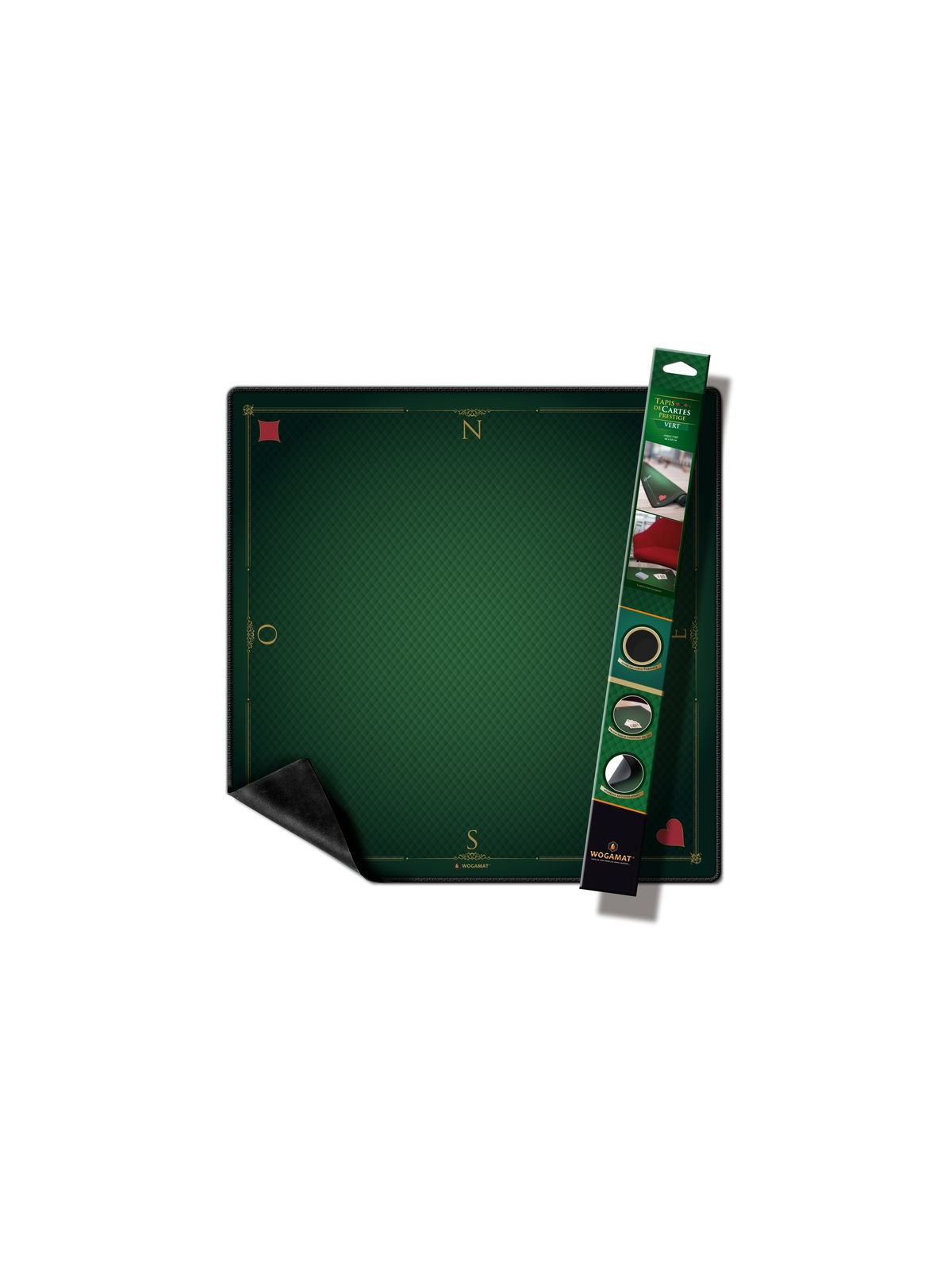 TAPIS DE CARTES PRESTIGE VERT 60x60 cm
