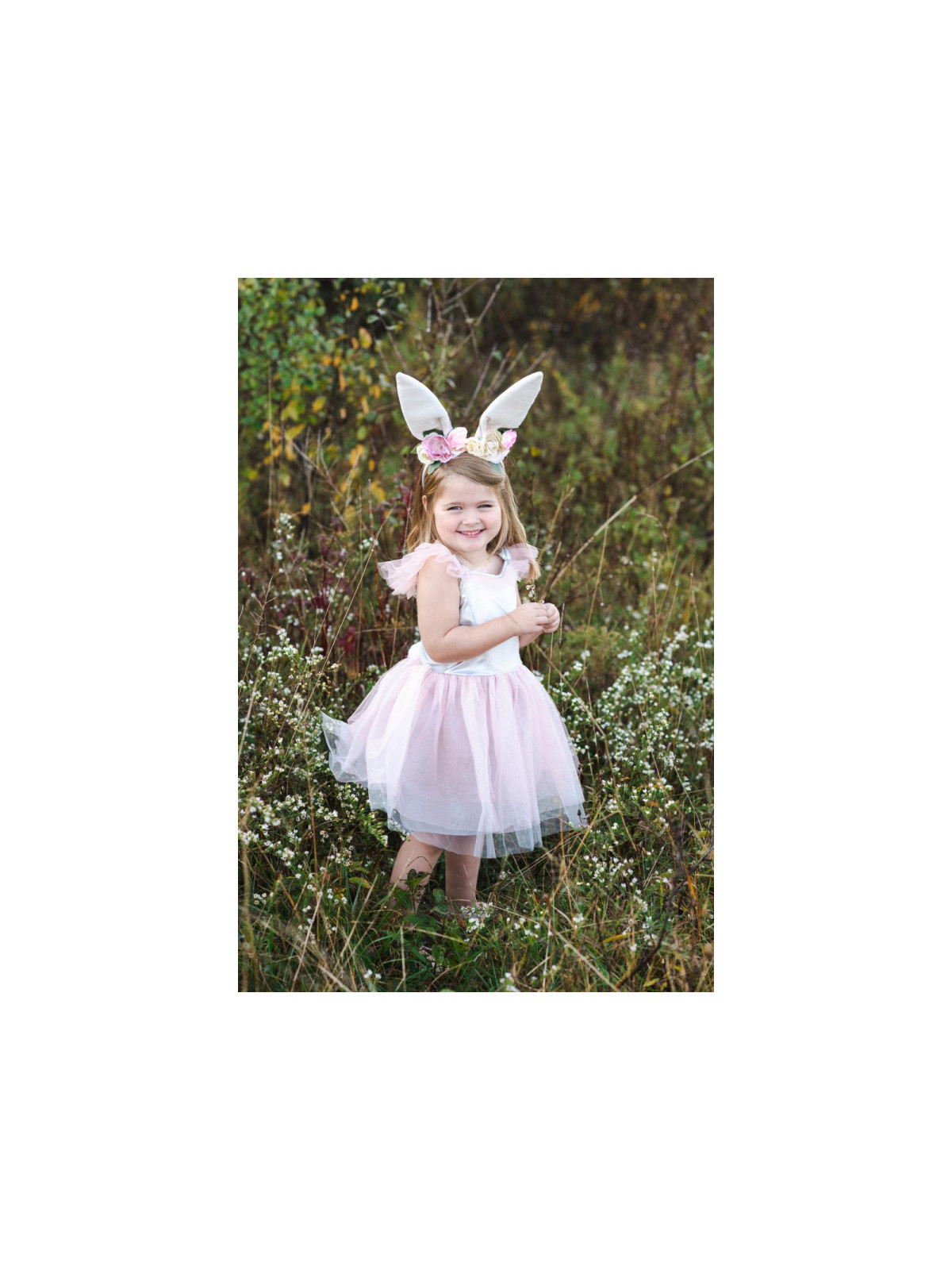 Robe de lapin avec coiffe, taille  5-6