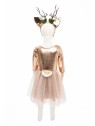 Robe de cerf des bois avec coiffe 5 - 6 ans