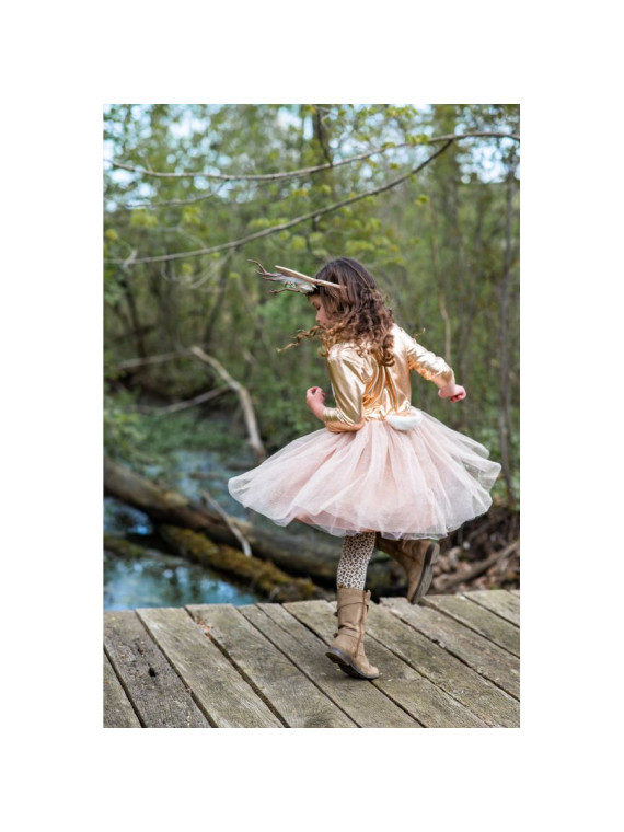 Robe de cerf des bois avec coiffe 5 - 6 ans