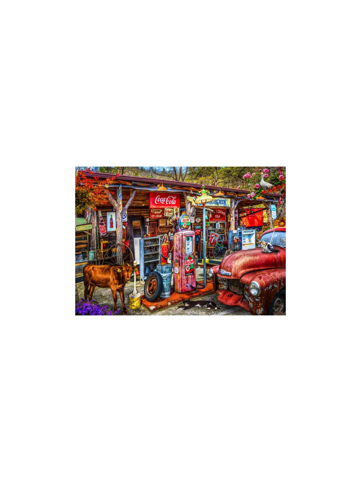 On the Back Roads in the Country 1500 pieces