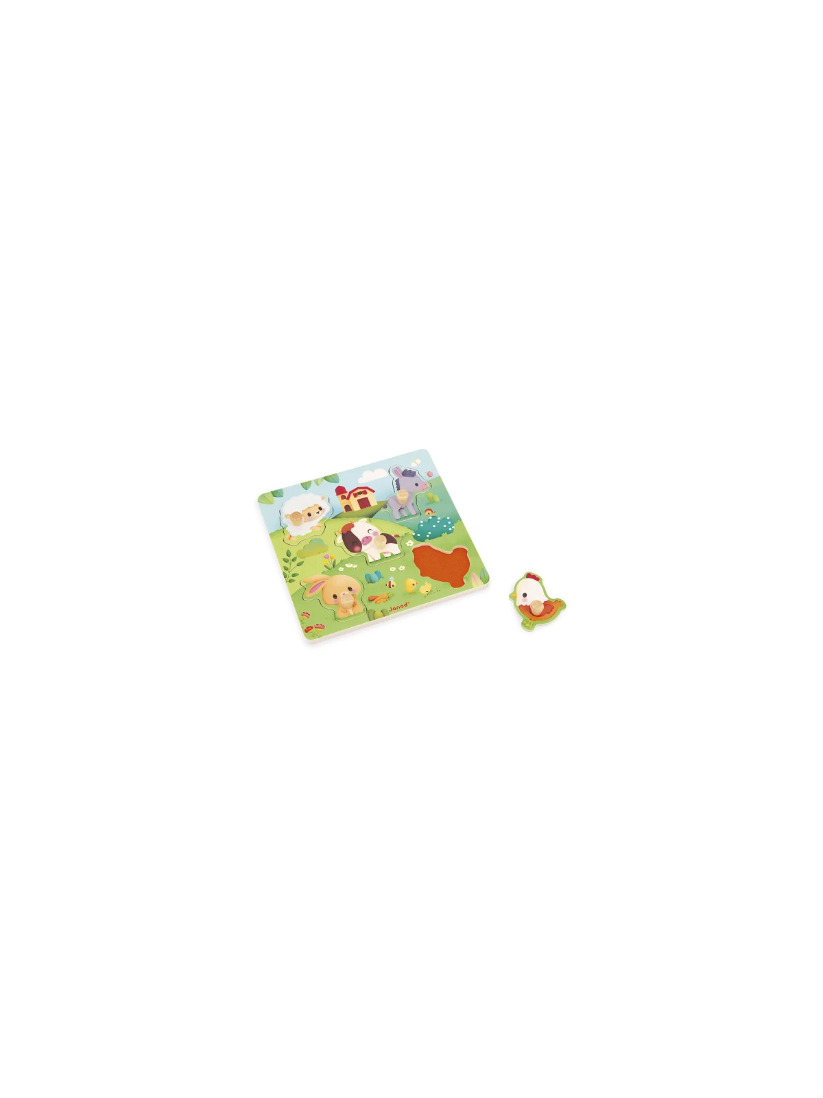 Puzzle tactile Ferme 5 pièces