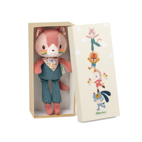 Peluche câline Jeanne le chat