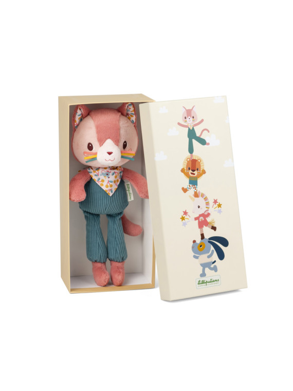Peluche câline Jeanne le chat