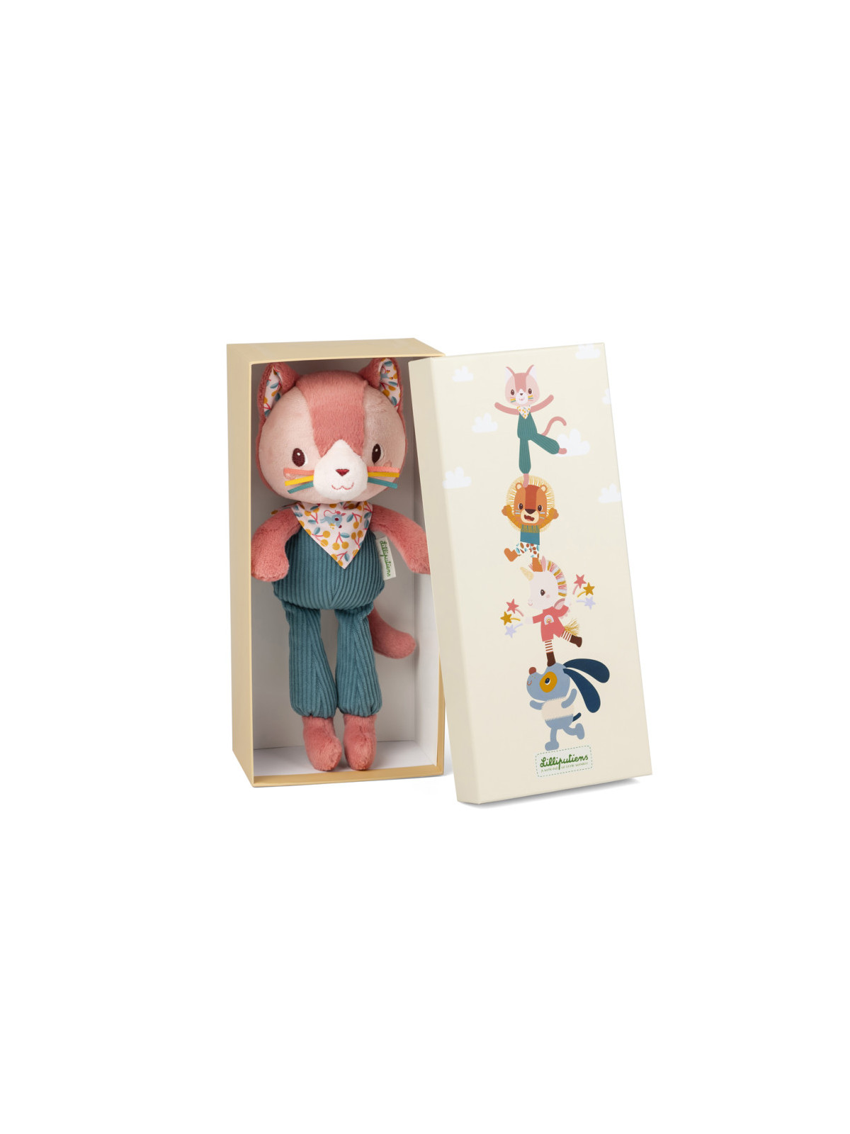 Peluche câline Jeanne le chat