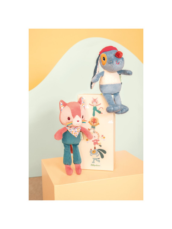 Peluche câline Jeanne le chat